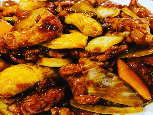 ternera con salsa de ostras