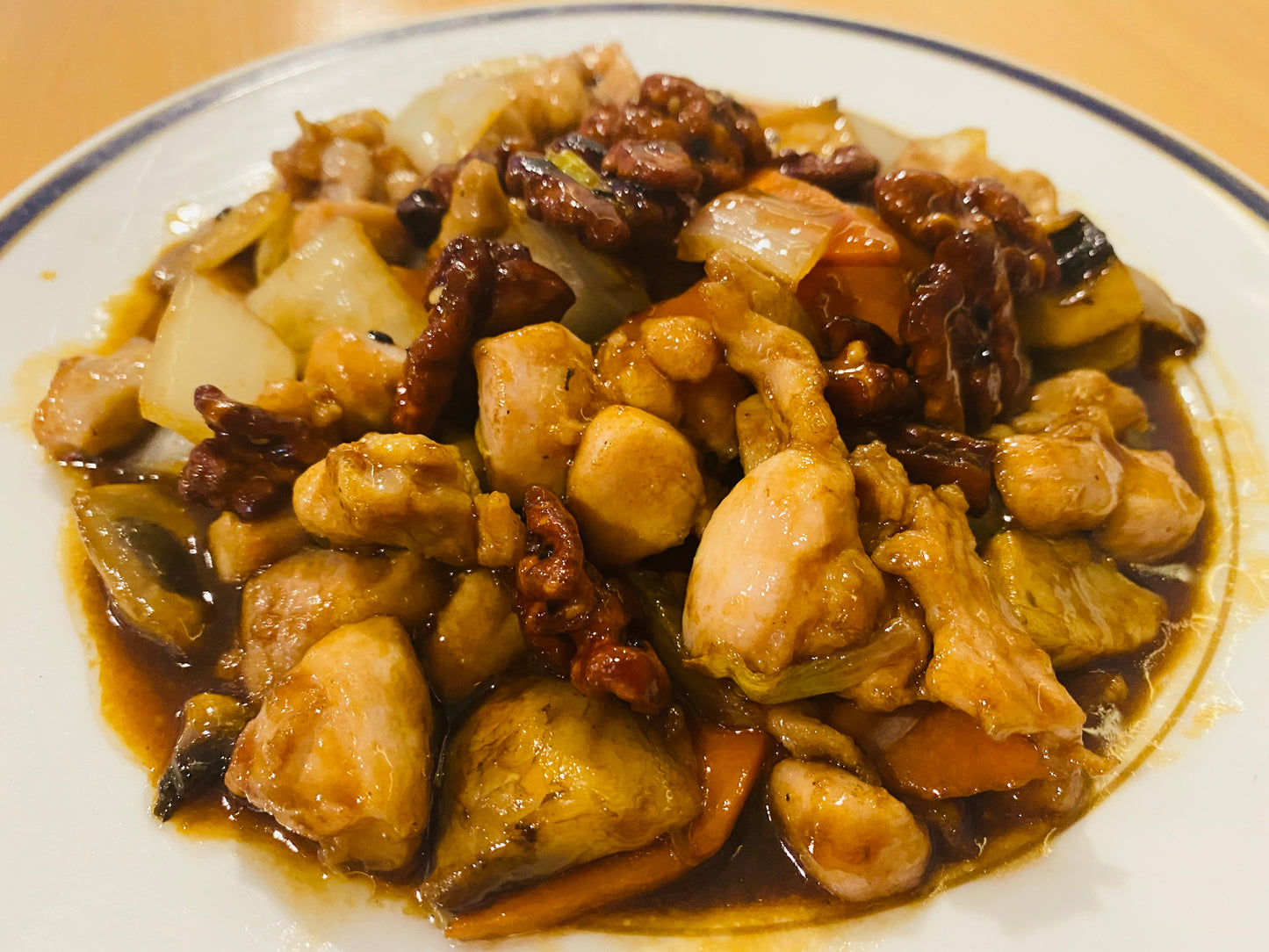 pollo con nueces